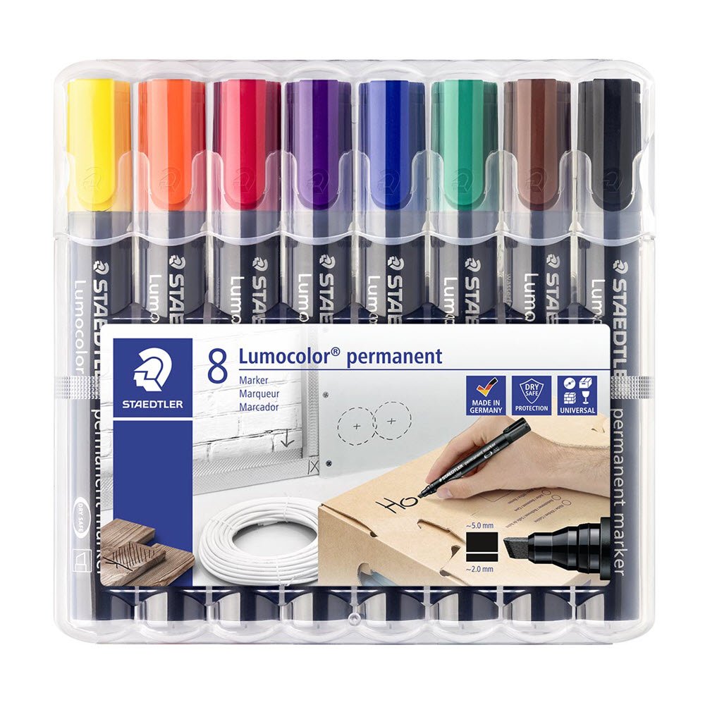 lumocolor MARKER perm 2-5mm 8ass/boks